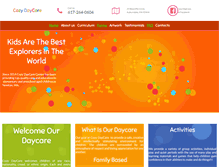 Tablet Screenshot of cozydaycare.com